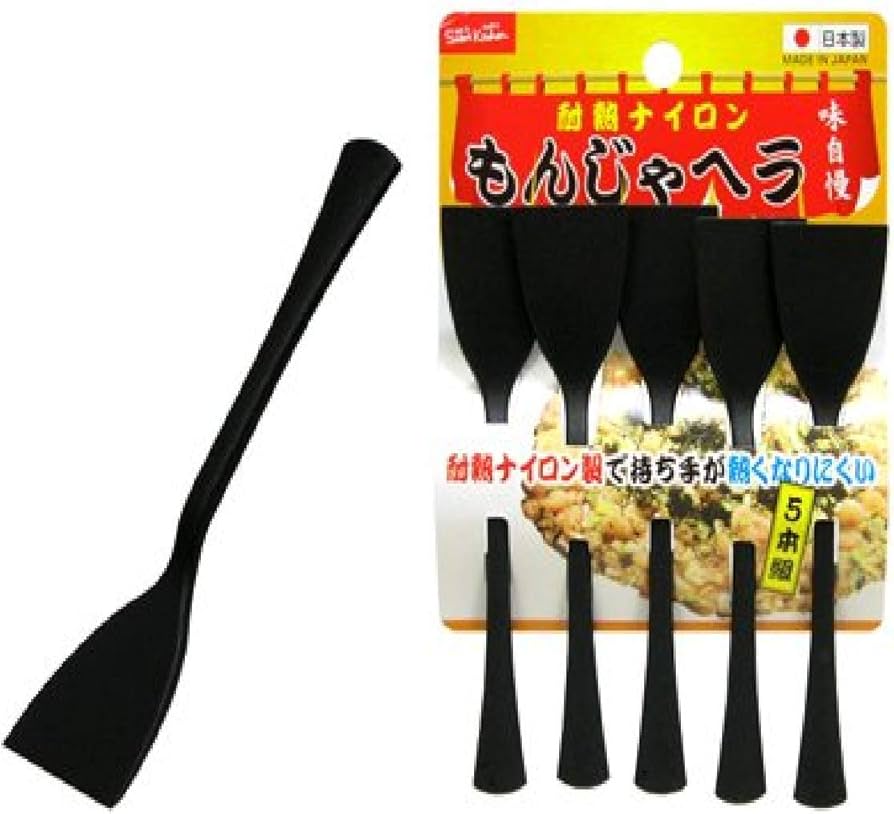 Amazon｜ティアイエス 耐熱ナイロン製もんじゃヘラ 5本組｜へら