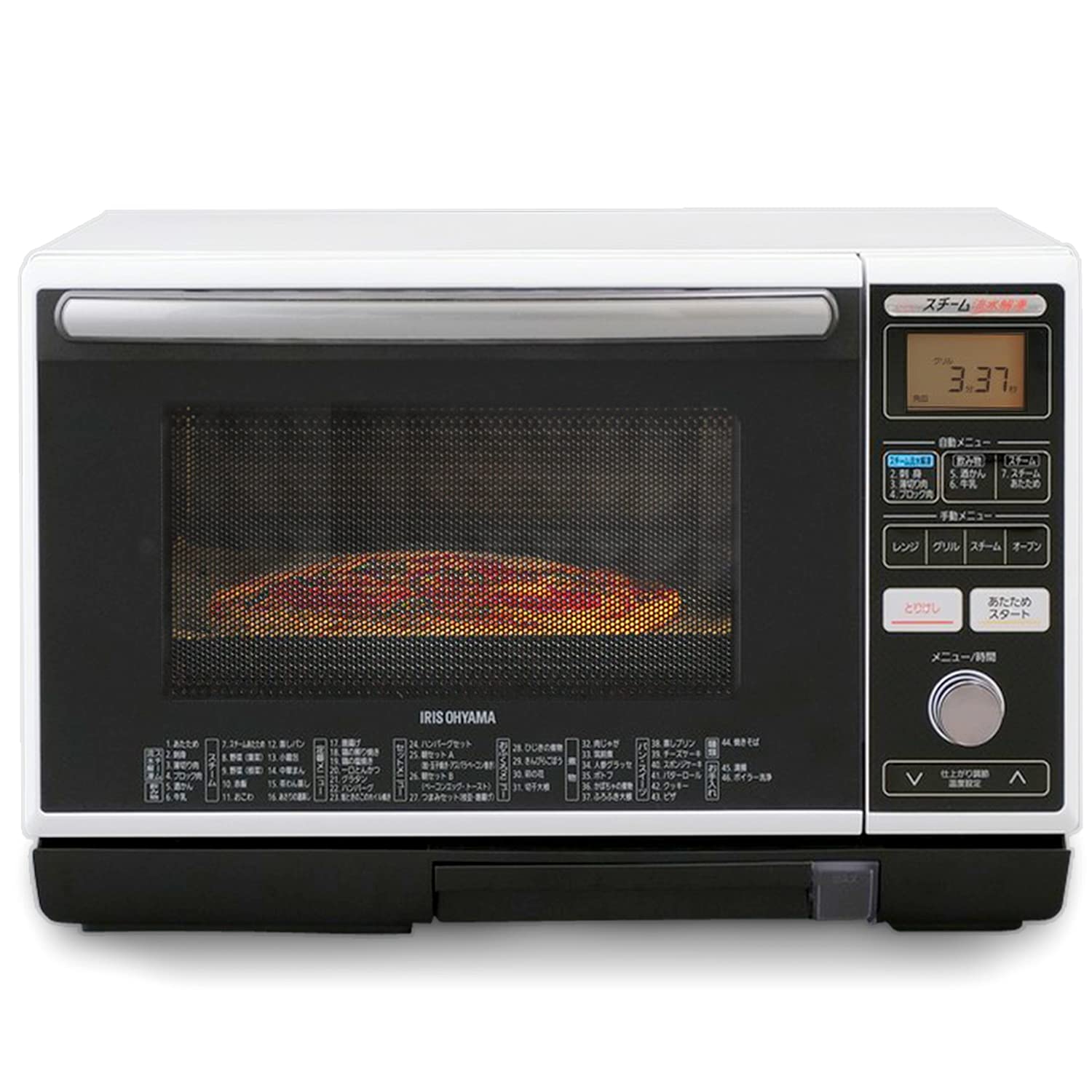 Amazon.co.jp: アイリスオーヤマ 過熱水蒸気 オーブンレンジ スチーム
