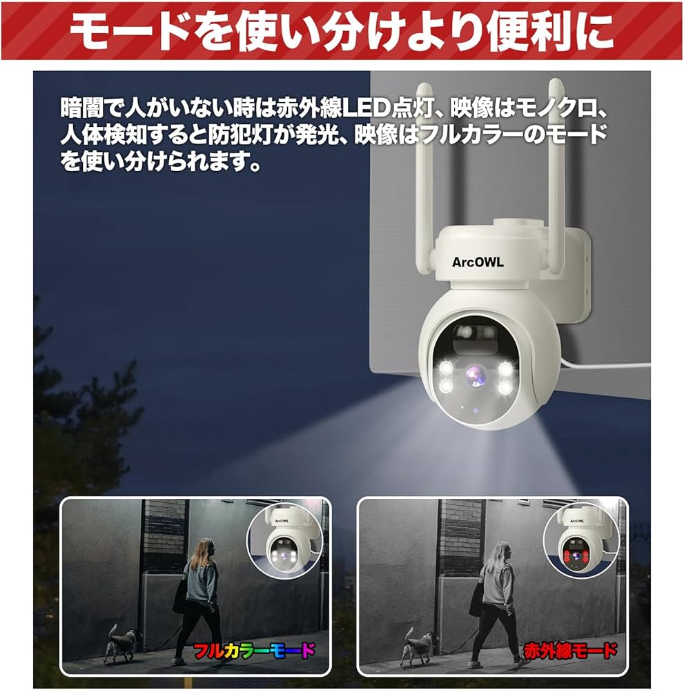 Amazon.co.jp: 【24時間連続録画・ソーラーパネル2枚付け最強化・完全