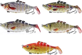 Amazon.co.jp: 釣具セット バス釣り ルアー 多関節 5節 10cm バス釣り