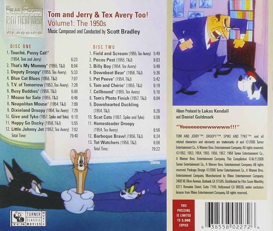 Amazon.co.jp: Tom and Jerry & Tex Avery Too!Vol.1:The 1950s