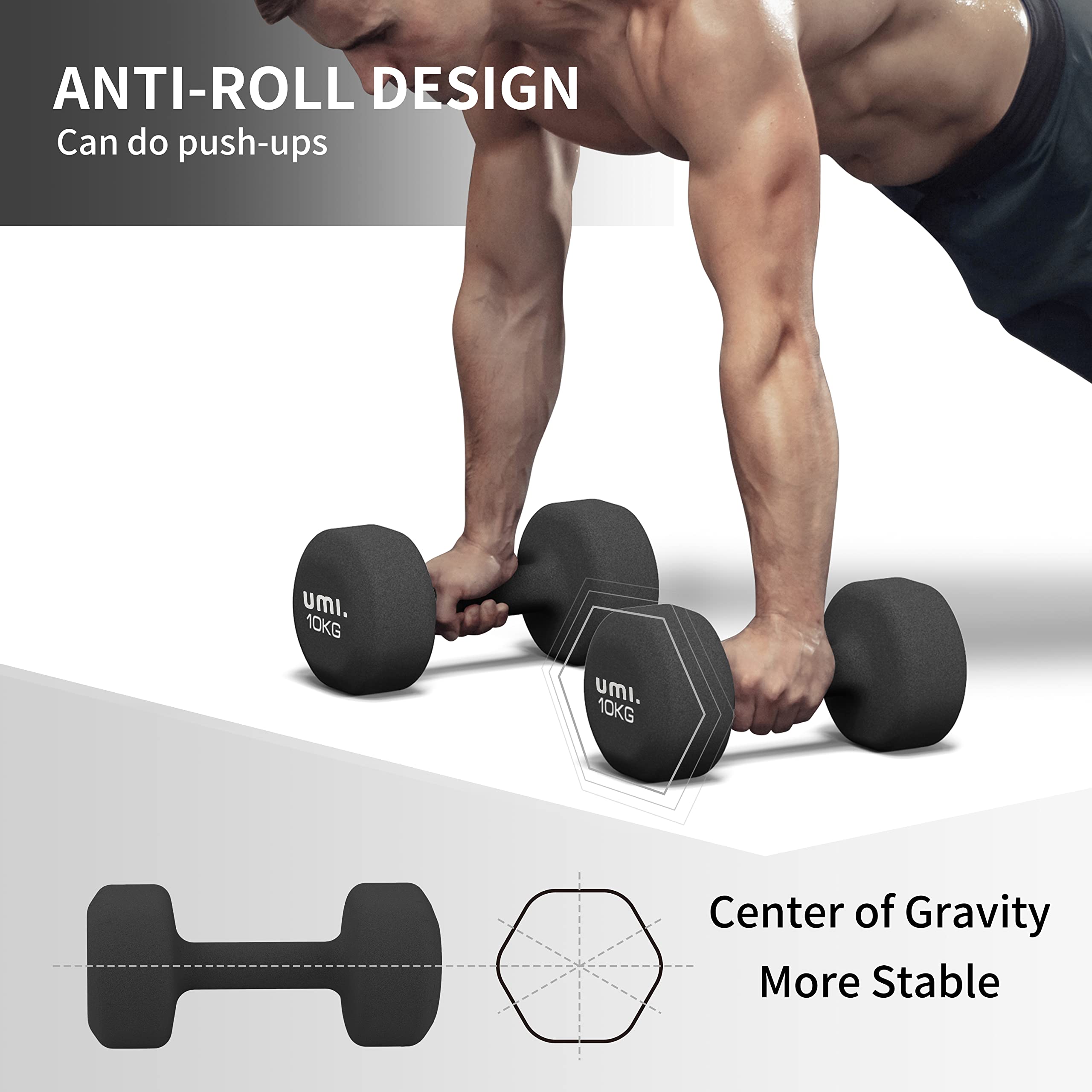 Amazon | ダンベル 10kg 2個セット 筋トレ ダンベル 哑铃 ウエイト