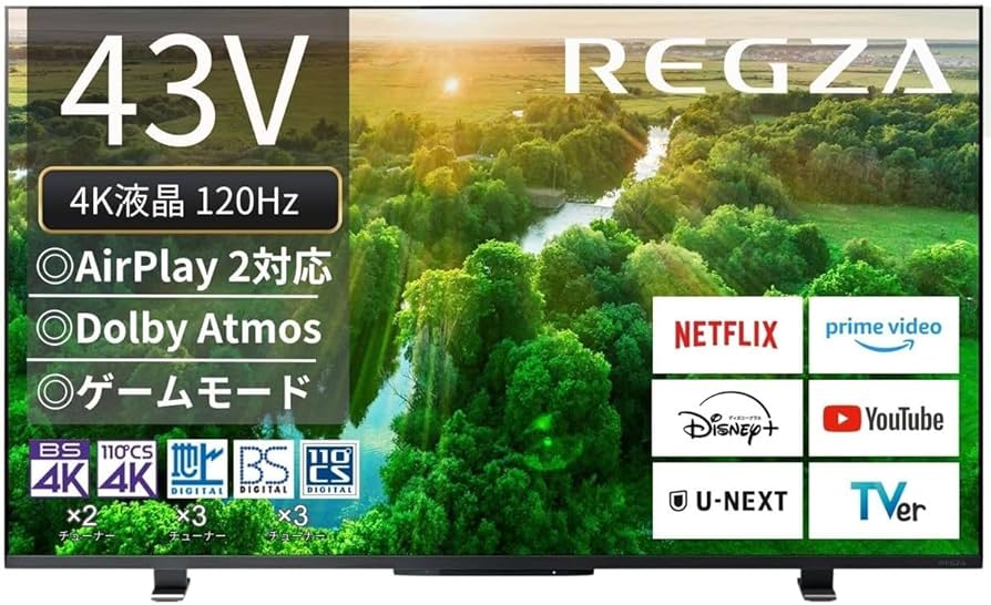 Amazon.co.jp: Regza 43-inch 4K LCD TV, 43Z570L with Built-in 4K