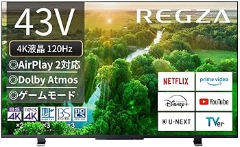Amazon | REGZA レグザ テレビ 43Z570L (43インチ / 4K テレビ/倍速
