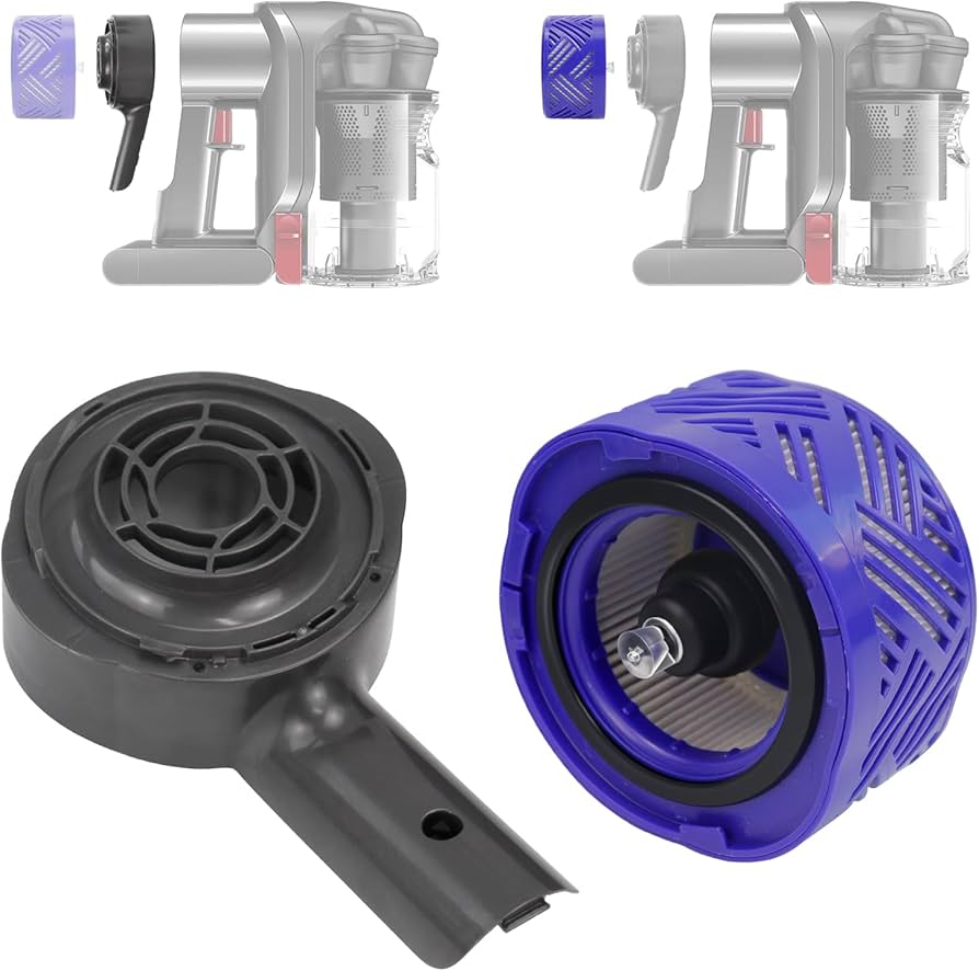 Amazon.co.jp: モーター背面カバー & フィルター交換ダイソンV6 DC58