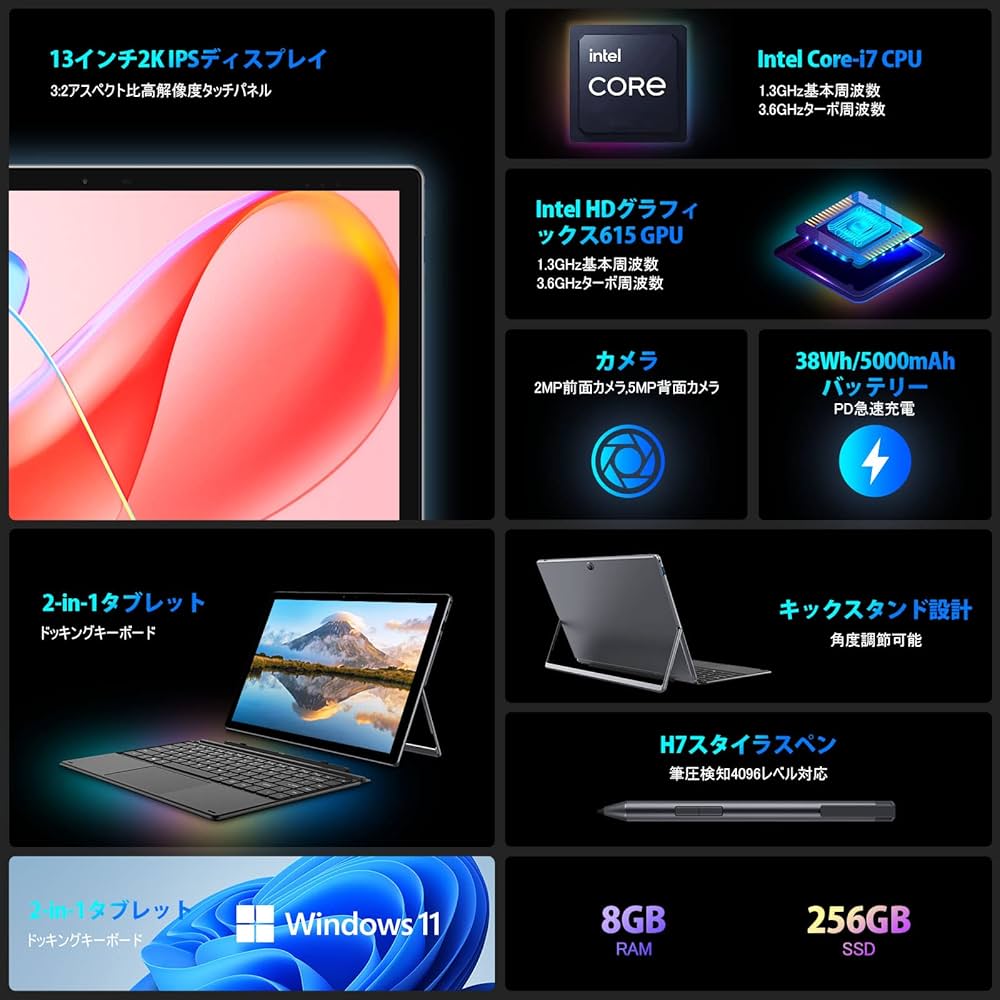 Amazon.co.jp: CHUWI UBook X Pro windows11 corei7搭載 2in1