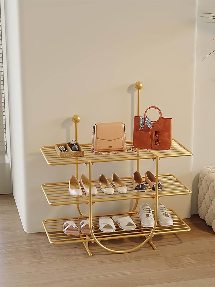 Amazon｜靴箱 シンプルな鉄製シューズラック、多層ワイヤーメッシュ