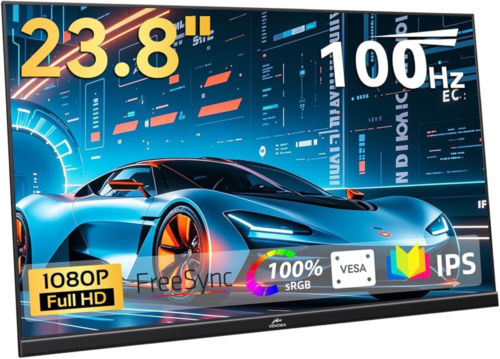 Amazon.co.jp: モバイルモニター 23.8インチ Kenowa フルHD 1920x1080