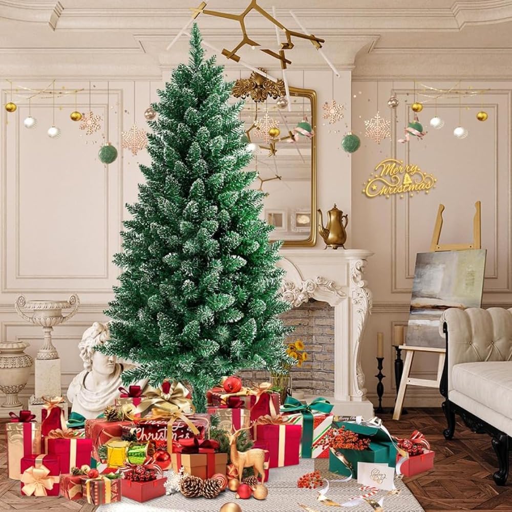 Amazon | [Mewfly] クリスマスツリー(150cm) 【粉なし・超リアル