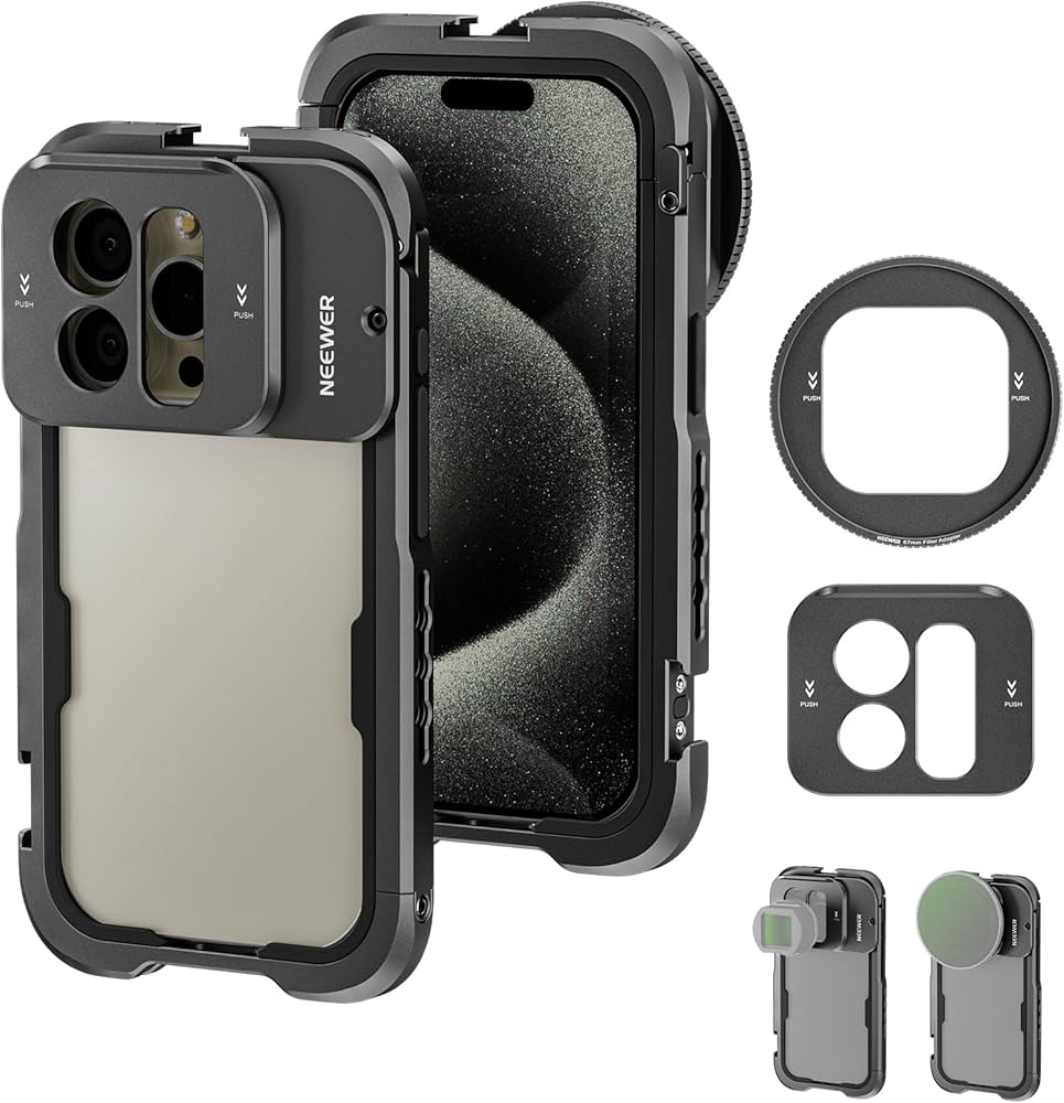 Amazon.com : NEEWER 15 Pro Cage Video Rig with Snap On 67mm Filter