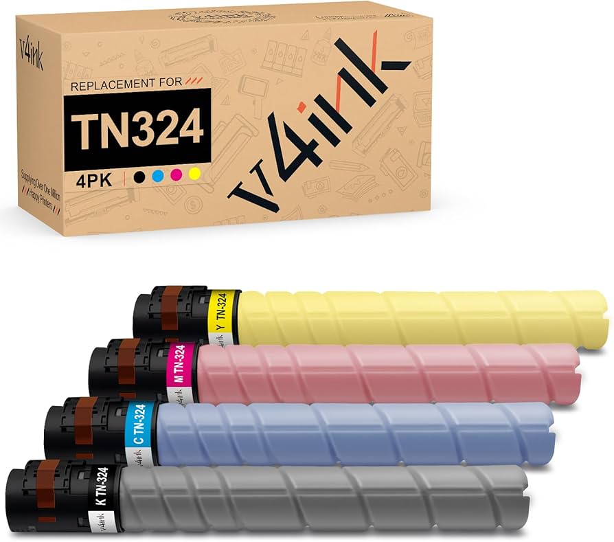 Amazon.co.jp: v4ink TN324 コニカミノルタBizhub TN324 TN-324 TN324K