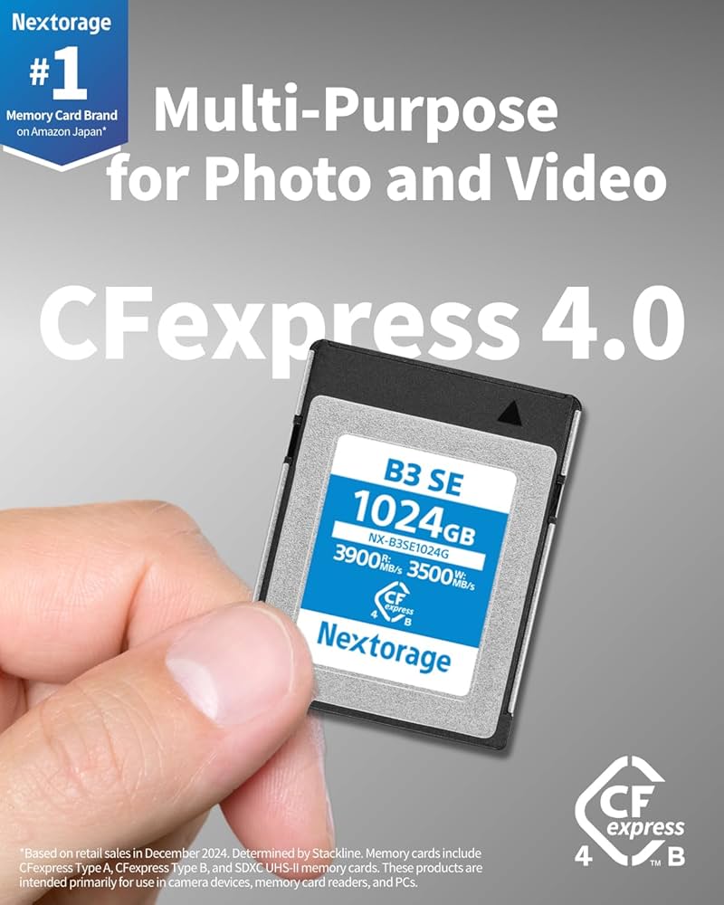 Amazon.com: Nextorage Japanese CFexpress 4.0 Type B 512GB Memory