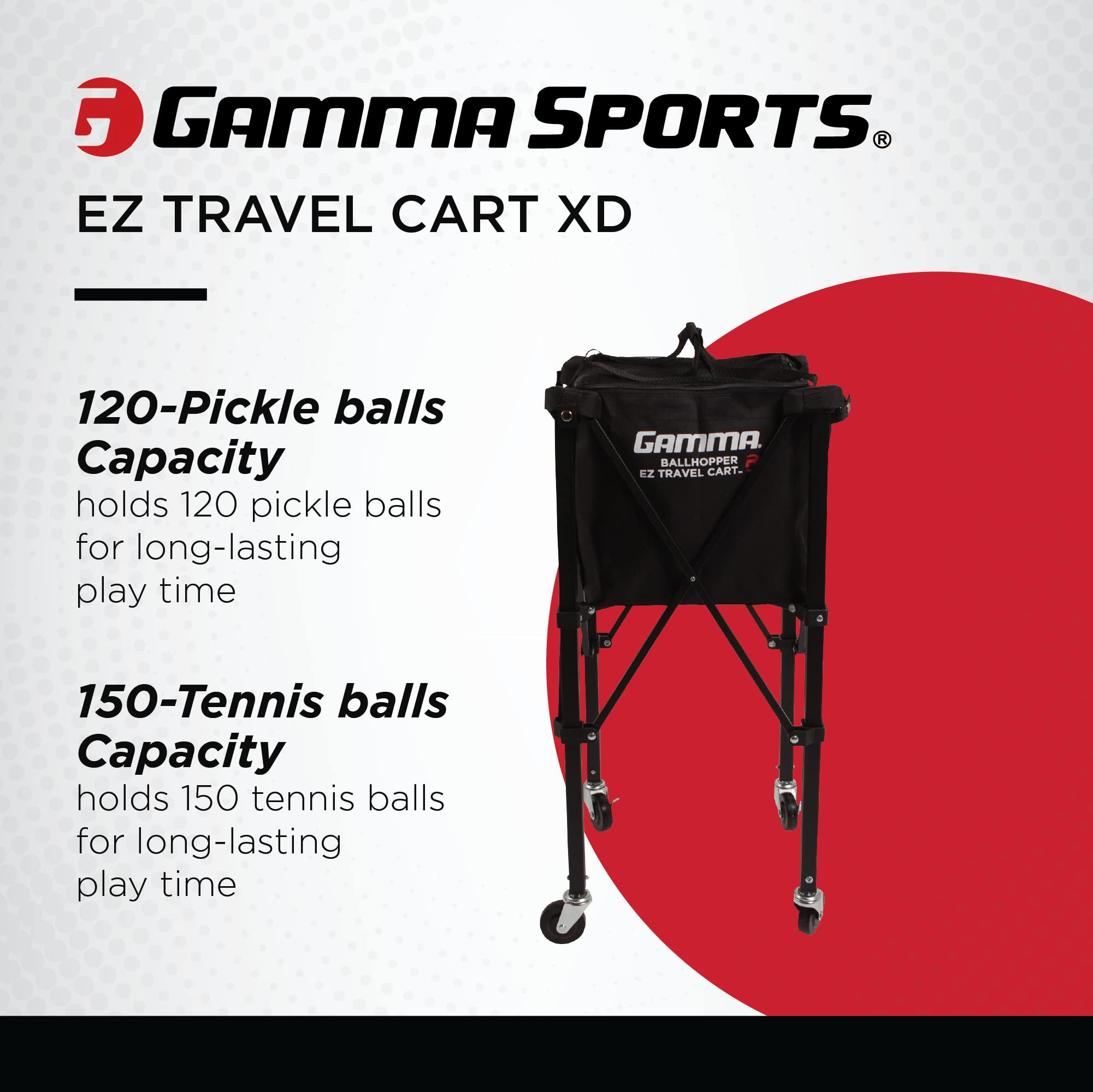 Amazon | GAMMA Sports EZトラベルカート150&250、テニス&ピックル