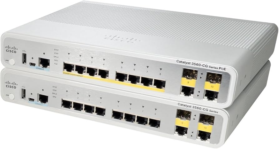 Amazon.com: Cisco Catalyst Compact 3560CG 8TC-S, Switch, managed