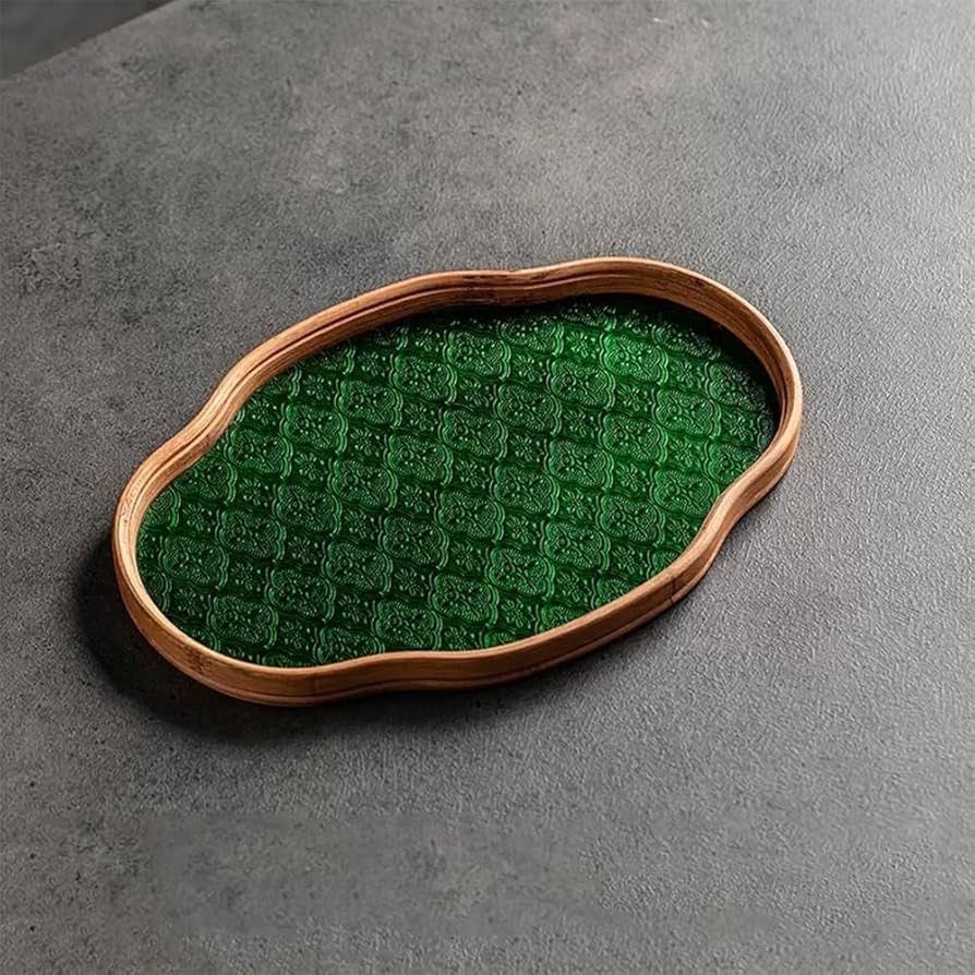 Amazon｜Liberty-Z 花海棠柄トレー トレイ ガラス 盛器 昭和 「シノワ