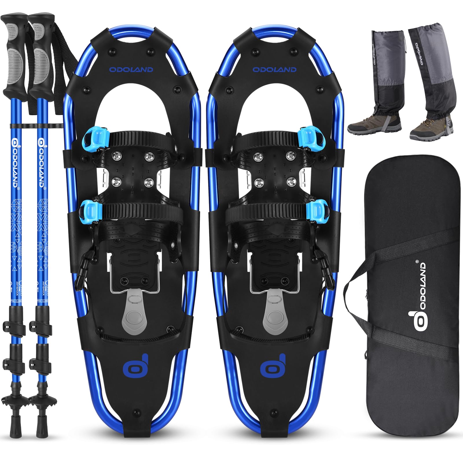 Amazon.co.jp: Odoland 4 in 1 Snowshoe Set for Men and Women Youth