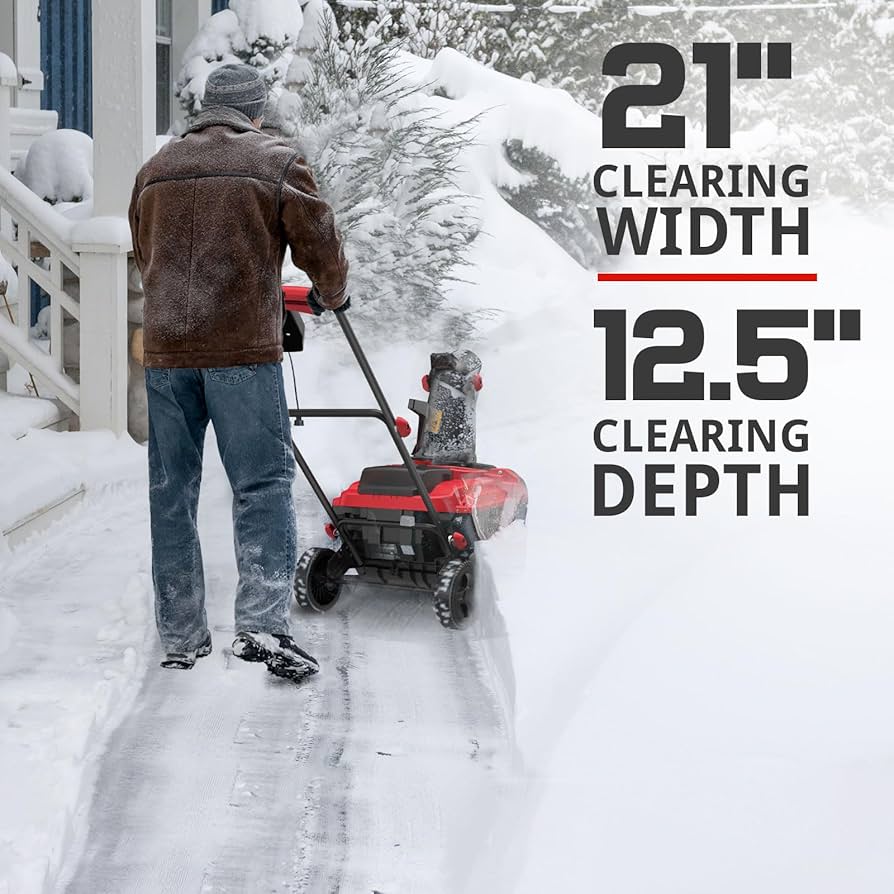 Amazon.com : PowerSmart Electric Snow Blower - 21 in. Corded Snow