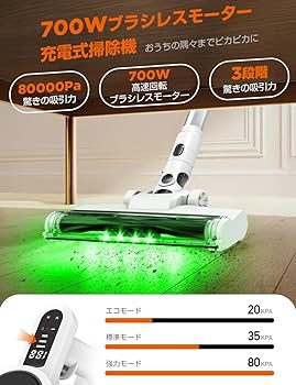 Amazon | 掃除機 コードレス【2026衝撃的デビュー！真100Kpa超強力吸引