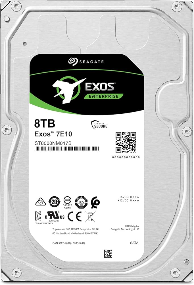 Amazon | Seagate Exos 7E10 SATA 512e 3.5インチ 8TB 内蔵
