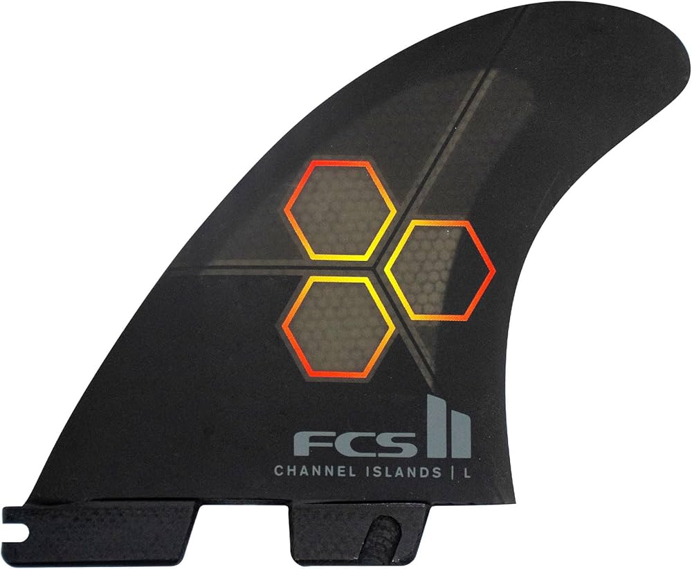 Amazon.com : FCS II CI Upright Medium Tri-Quad Fin Set - Black