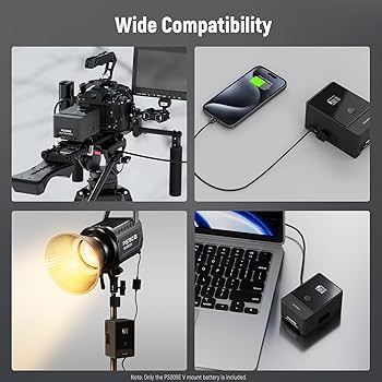 Amazon | NEEWER Vマウントバッテリー 6800mAh 99Wh 14.5VミニVロック