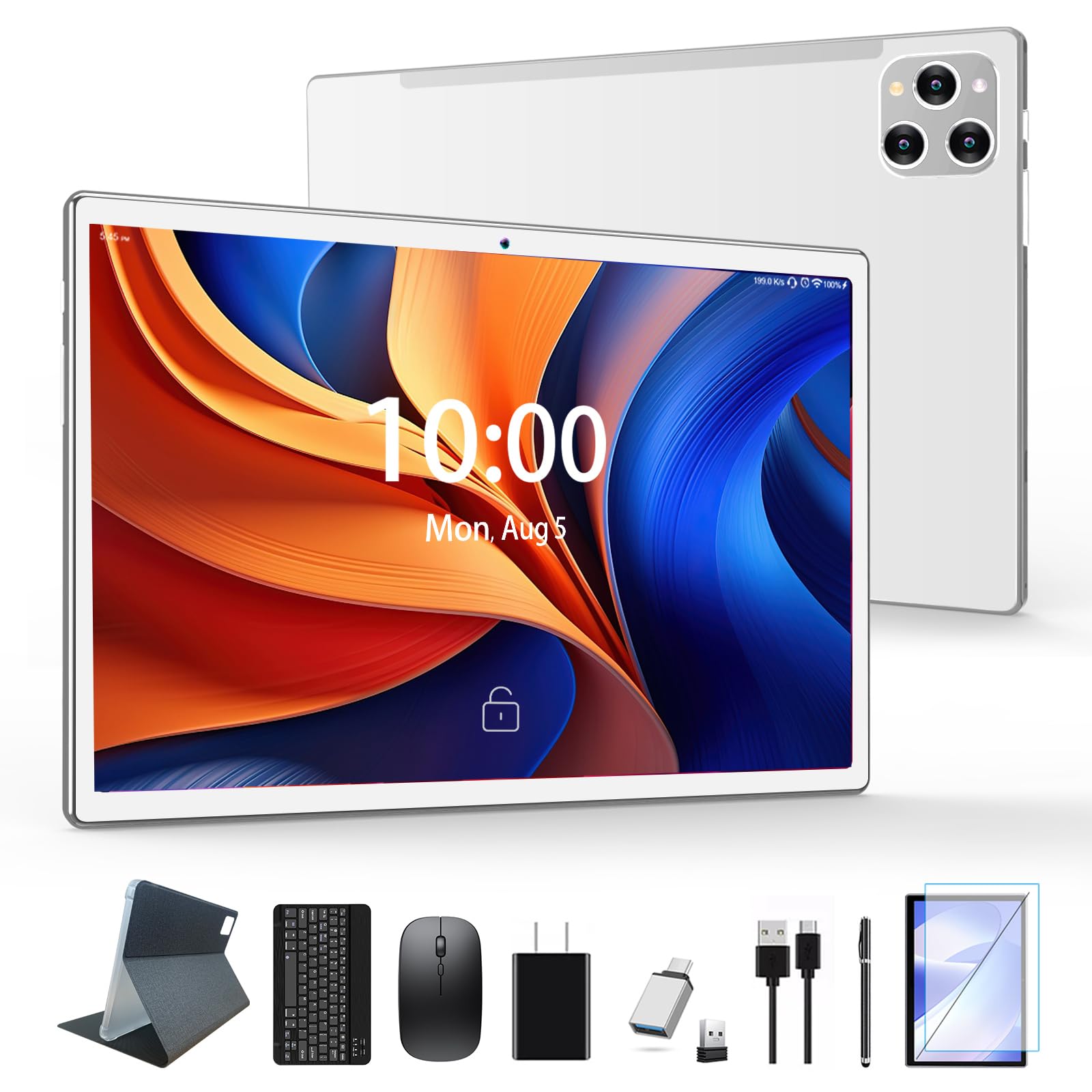 Amazon.co.jp: 2024新登場 タブレット10インチwi-fiモデル Android13 8