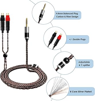 Amazon.com: 4.4mm Balanced Headphone Cable Gen 2 Compatible with