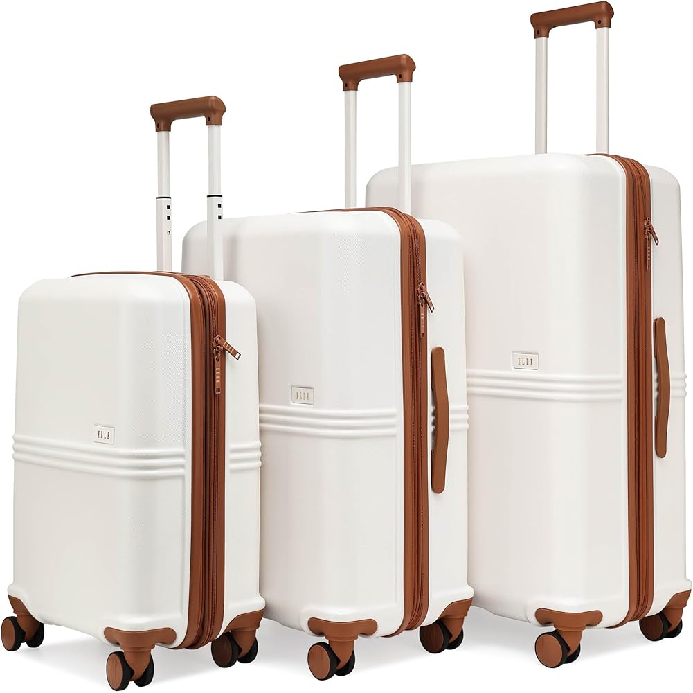 Amazon.com | ELLE Expedition 3 Piece Expandable Polycarbonate