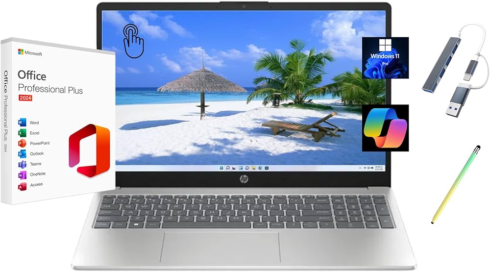 Amazon.co.jp: HP 2025 15.6インチHDタッチスクリーンノートパソコン
