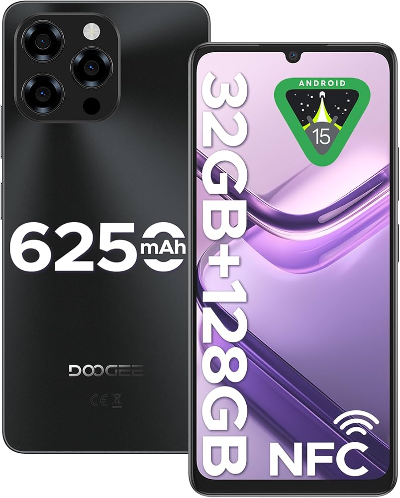 Amazon.com: DOOGEE Note 58 Android 15 Unlocked Cellphone,32GB+