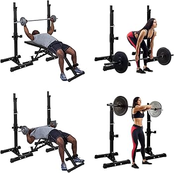 Amazon.co.jp: ZENY バーベルスタンド バーベルラック スクワット