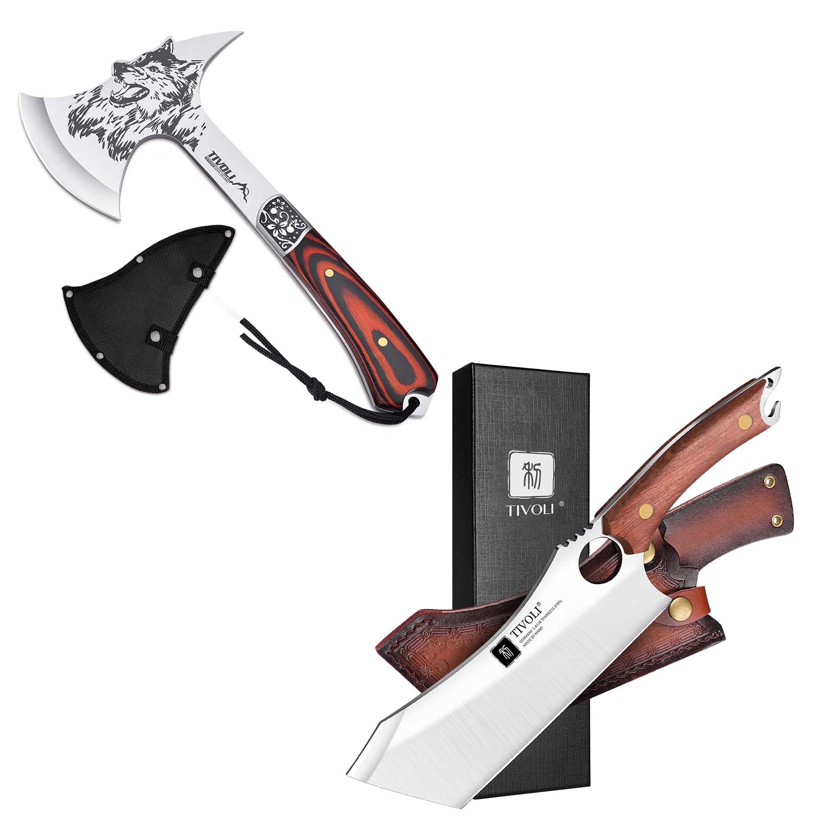 Amazon.com : TIVOLI Camping Hatchet with Nylon Sheath & Meat