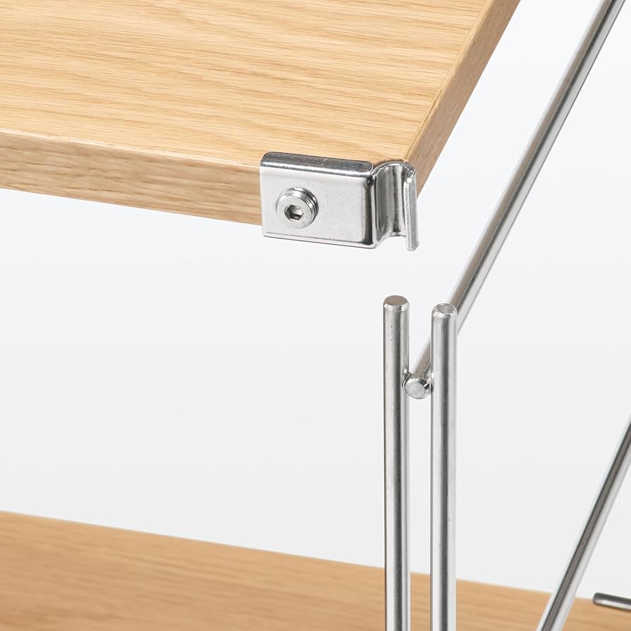 Amazon｜無印良品 ステンレスユニットシェルフ オーク材棚セット