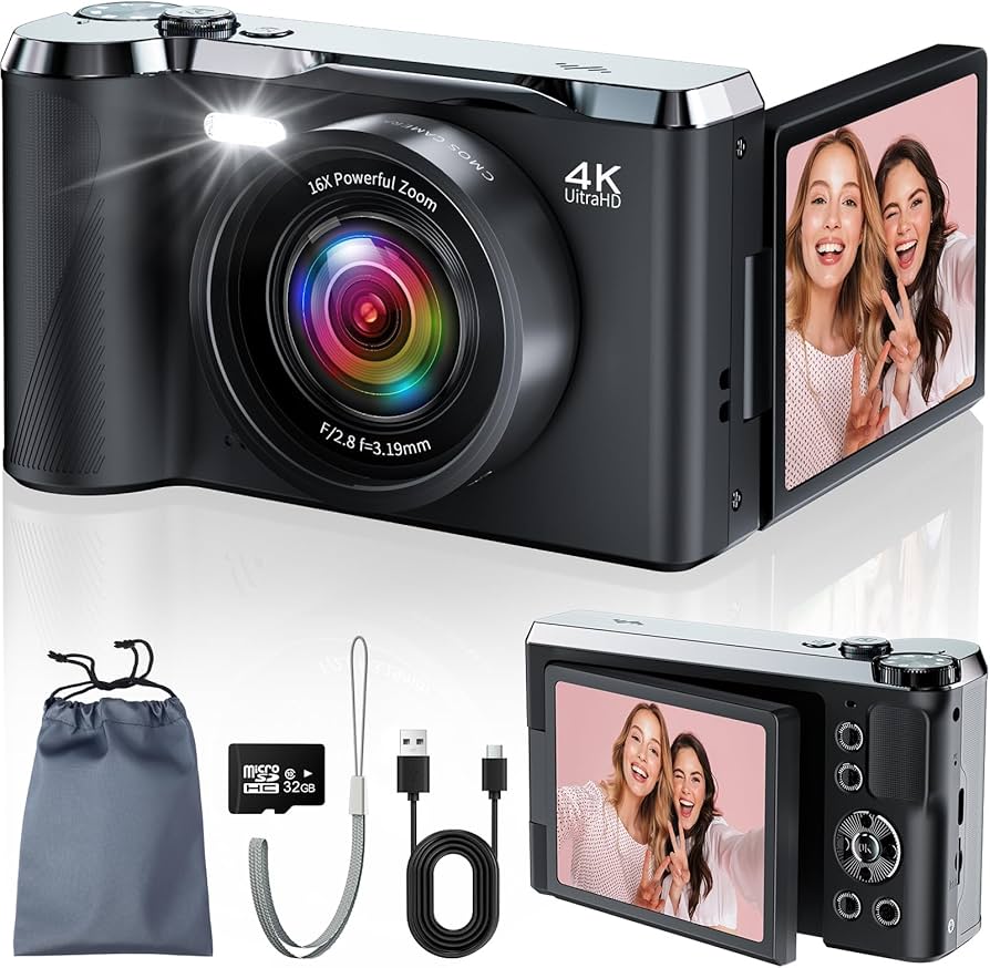 Amazon.com : JDZ 4K Digital Camera for Photography and Video, 56MP