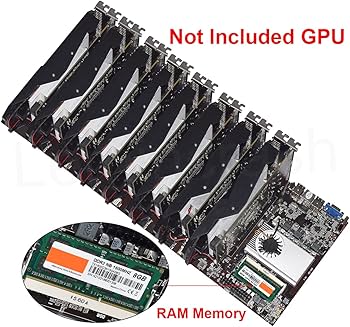 Amazon | マイニングマザーボード 8 GPU DDR3 メモリ BTC-T37 PCIe 16X