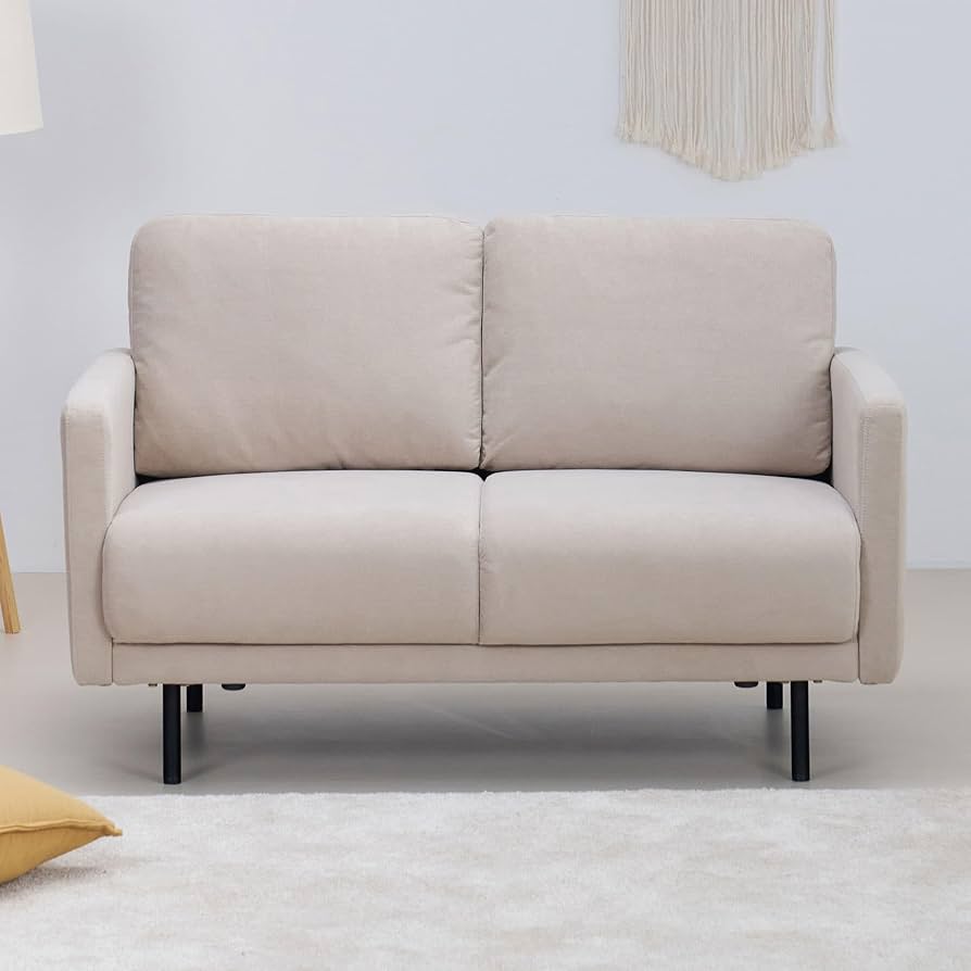 Amazon｜VENTOTA ソファー 2人掛け 肘付き 幅約115cm ローソファー 2人