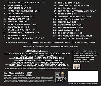 Amazon.co.jp: 未知との遭遇 オリジナル・サウンドトラック