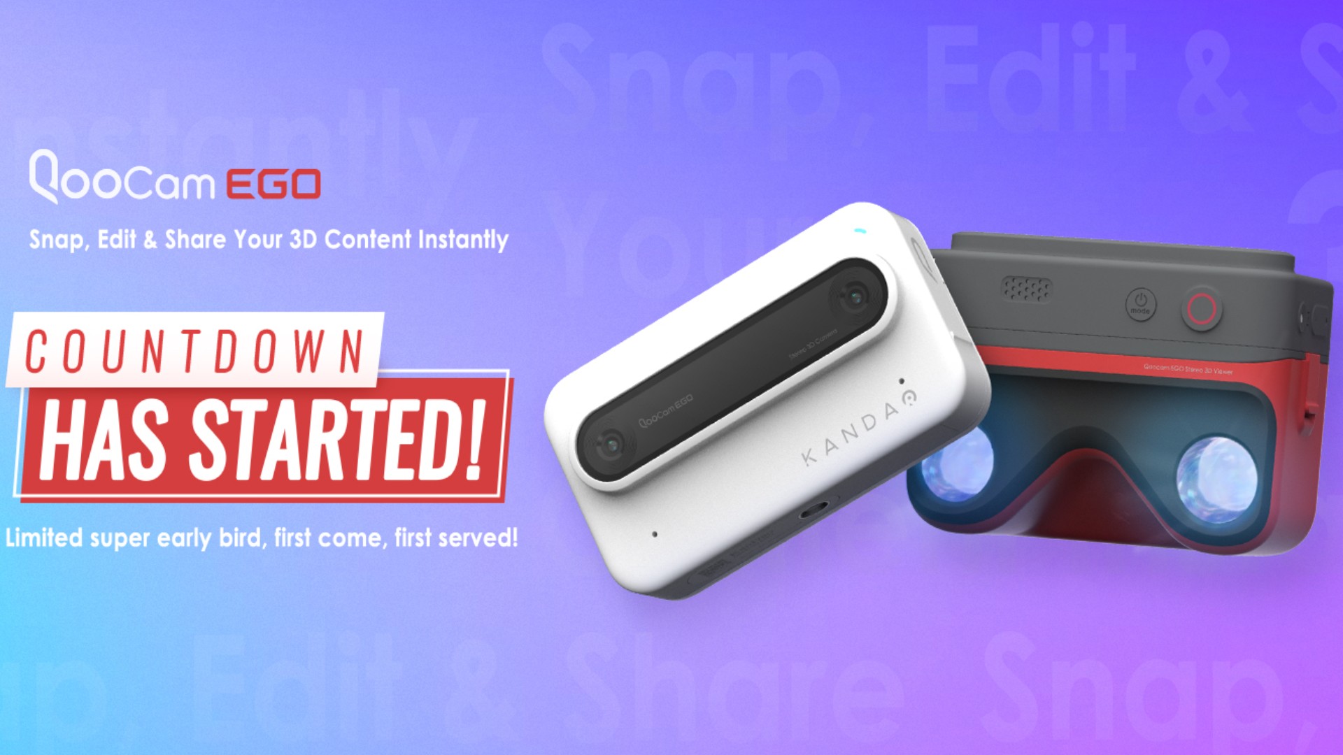 Amazon.com : KanDao QooCam EGO - Viewer-Integrated 3D VR Camera