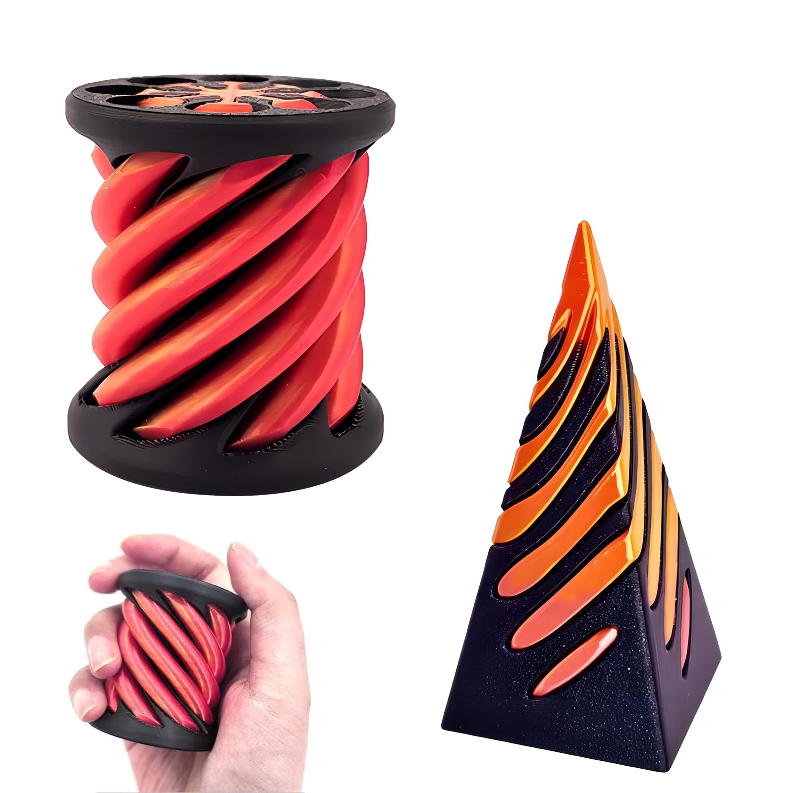 Amazon.co.jp: PAVIKE ピラミッドそわそわおもちゃ 3D プリント