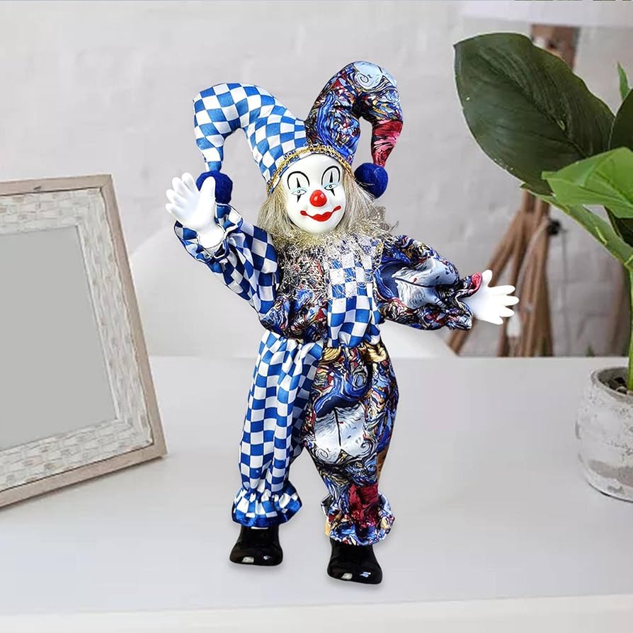 Amazon.co.jp: amleso ピエロ人形 オーナメント アート クラフト