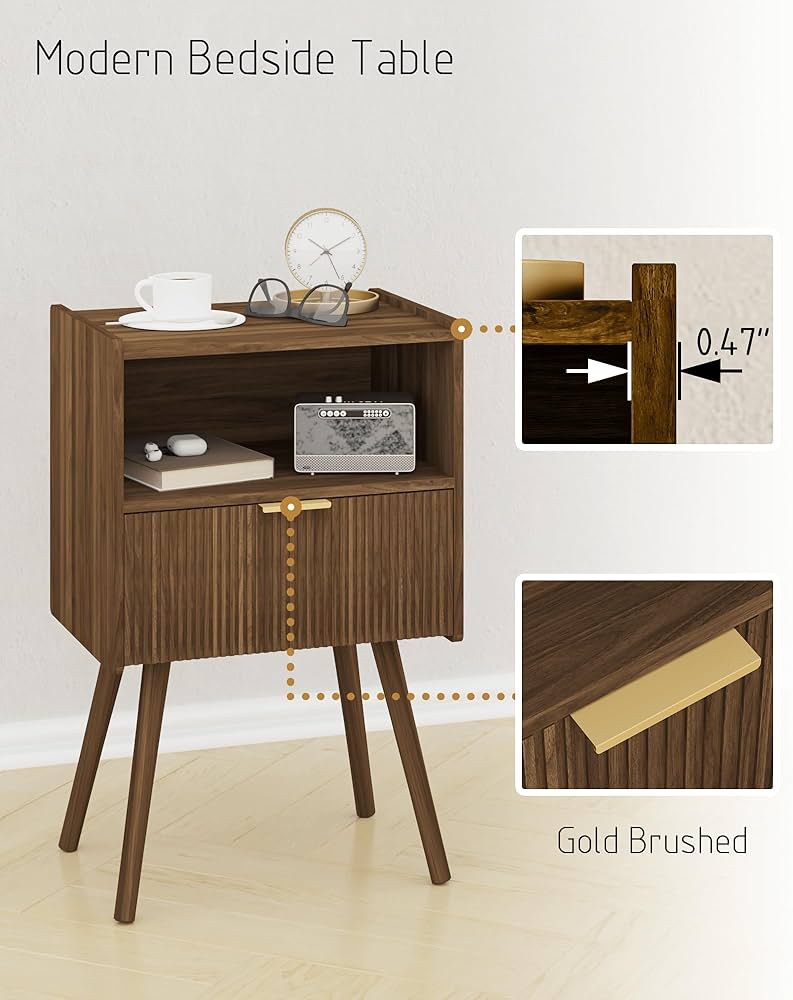 Amazon.com: JOONEE Nightstand,Modern Bedside Table with Storage