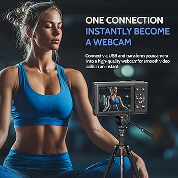 Amazon | 5Kデジタルカメラ、18倍デジタルズーム付きデュアル