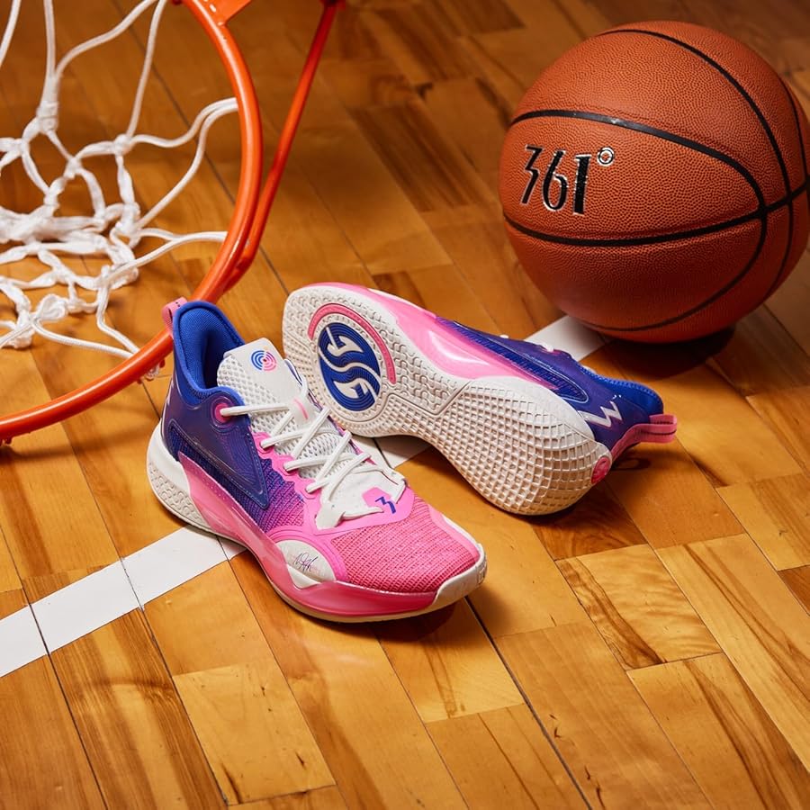 Amazon | [361°] ZEN 5-We The Asia Fluorescent Pink/Blue US9(27.0cm