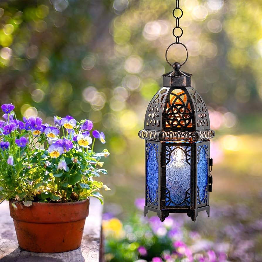 Amazon.com: DECORKEY Vintage Candle Lantern, 12.8'' Moroccan Style