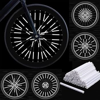 Amazon | Justech 自転車 リフレクター 𝟳𝟮本セット 自転車 反射板