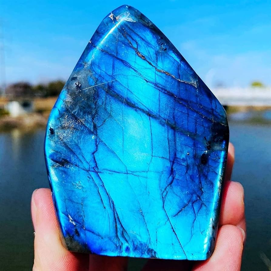 Amazon.co.jp: 天然水晶ムーンストーン原石の装飾研磨クォーツ