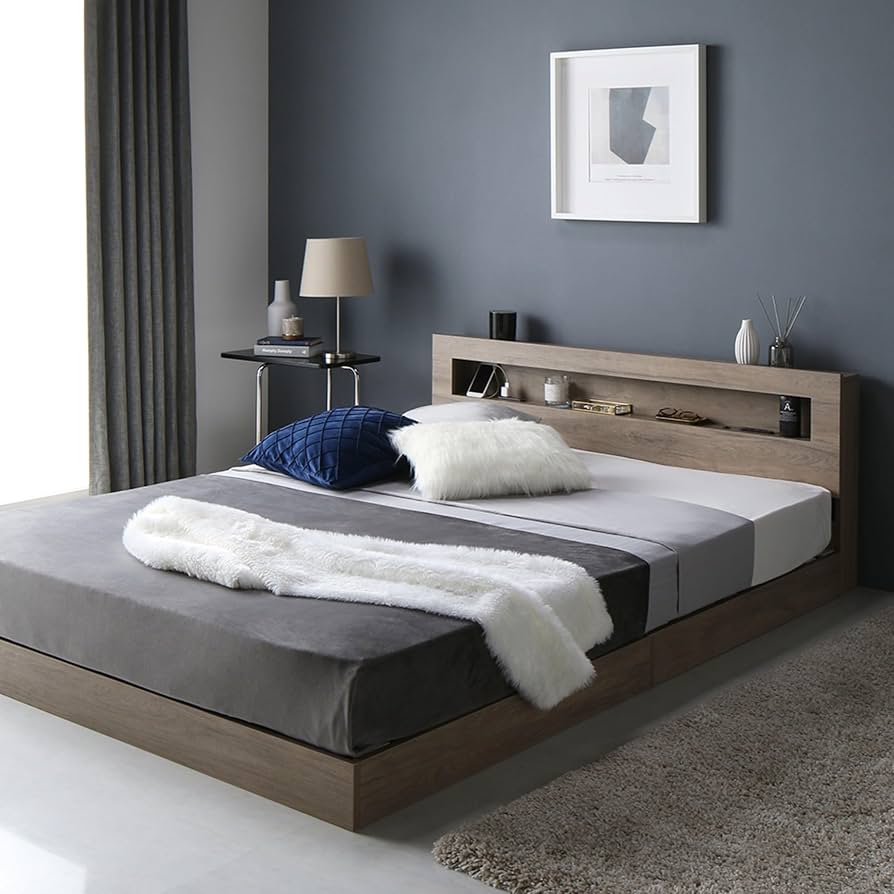 Amazon｜RASIK ベッド ダブル 2層ポケットコイルマットレス付き