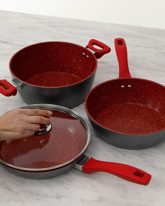 Amazon.co.jp: Flavor Stone(フレーバーストーン) 鍋フライパン4点