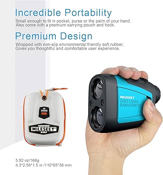 Amazon.co.jp: MiLESEEY ゴルフ距離計 レーザー 660yd対応 高精度 高速