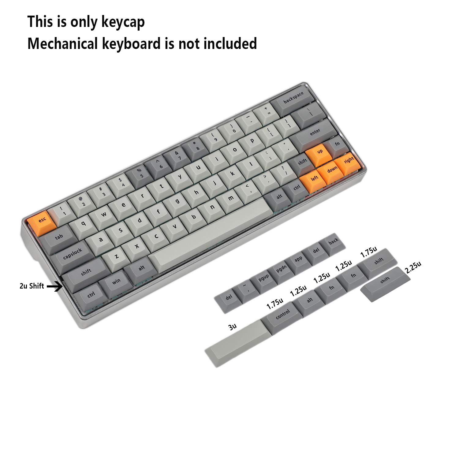 Amazon | YMDK DSA キーキャップ 64 68 65 キーキャップセット 染料